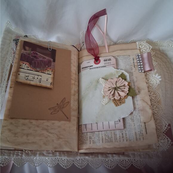 Victorian Junk Journal Scrapbook
w/ Cards, Bookmarks, Die Cuts & Nostalgia - Picture 5 of 16